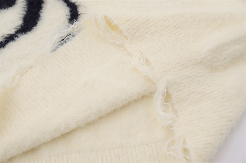 brushed jacquard knitted pullover sweater material