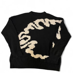 Custom Jacquard Letter Knitted Pullover for Men
