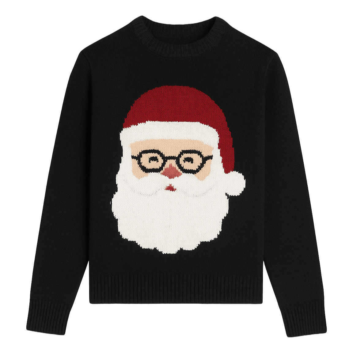 2(1) Christmas Jacquard Pattern Knitted Pullover Custom For Men