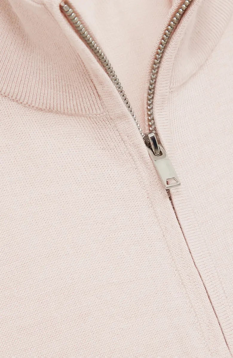 1/4 zip design sweater