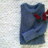 custom-made winter chunky knit sweater