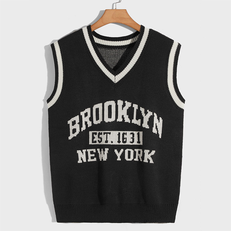 1 jacquard sweater vest