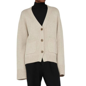 Custom Women's Wool Knit Cardigan Sweater With Pockets