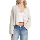 Women's Style Shirt Collar Cropped Cardigan Design