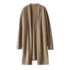 Casual Design Long Style Cashmere Cardigan Sweater