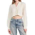 Custom Women’s Cropped Knit Cashmere Cardigan