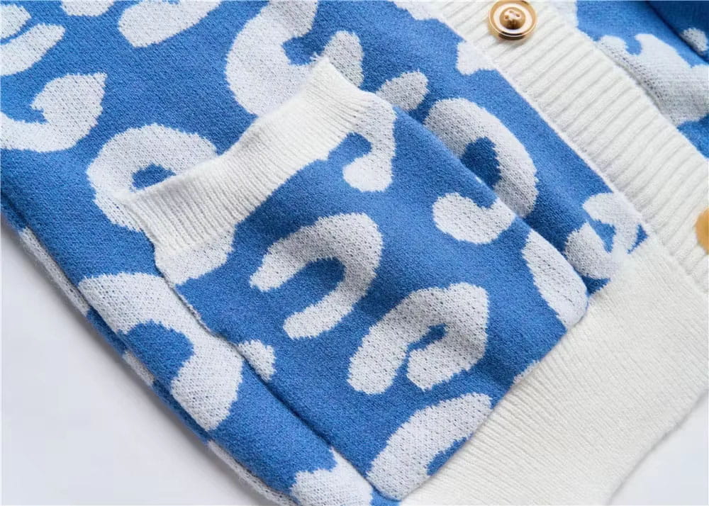 leopard print cardigan