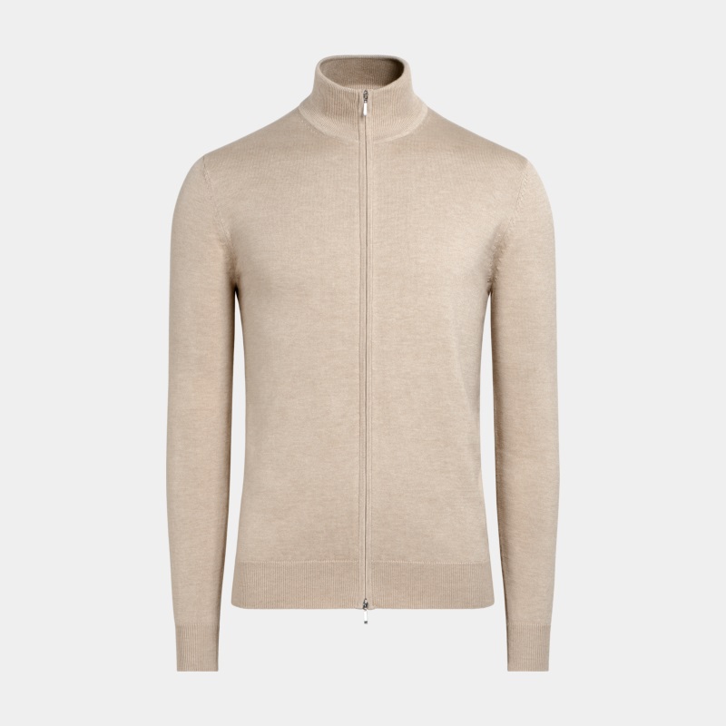 主图_004 men's zip cashmere cardigan