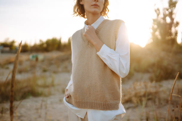 eco wool knitted vests