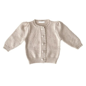 Button Knit Baby Cardigan Coat for custom baby knitwear OEM ODM supplier
