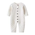 Cotton Knit Baby Jumpsuit Romper for custom baby knitwear OEM ODM supplier