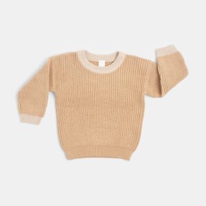 Chunky Cotton Baby Knit Pullover for custom baby knitwear OEM ODM supplier