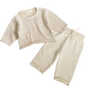 Crochet Chunky Knit Baby Sweater Set for custom baby knitwear OEM ODM supplier