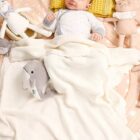 Cotton Knit Baby Swaddle Blanket for custom baby knitwear OEM ODM supplier