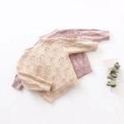 Wool Floral Embroidery Baby Cardigan for custom baby knitwear OEM ODM supplier