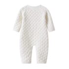 Cotton Knit Baby Jumpsuit Romper for custom baby knitwear OEM ODM supplier