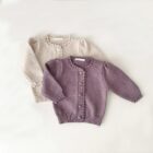 Button Knit Baby Cardigan Coat for custom baby knitwear OEM ODM supplier