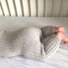 Chunky Knit Baby Romper and Hat Set for custom baby knitwear OEM ODM supplier