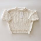 Ribbed Cotton Baby Sweater Pant Set for custom baby knitwear OEM ODM supplier