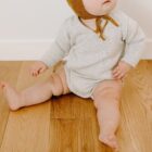 Kimono Chunky Knit Baby Bodysuit Romper for custom baby knitwear OEM ODM supplier