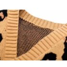 Leopard Jacquard Mommy and Me Cardigan Set for custom baby knitwear OEM ODM supplier