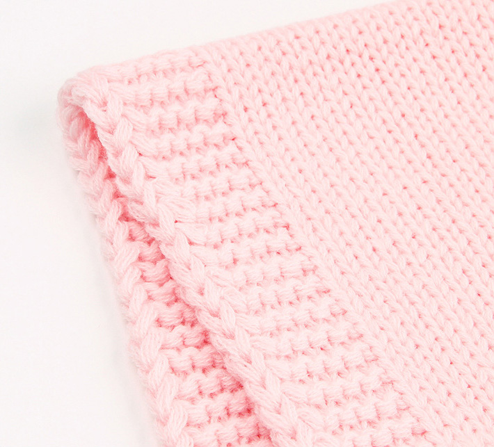 Organic Cotton Baby Throw Blanket for custom baby knitwear OEM ODM supplier