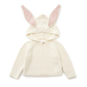 Cotton Hooded Baby Knit Jumper for custom baby knitwear OEM ODM supplier