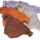 chunky knit baby sweater winter jumper front view flat lay product photo