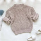 chunky knit baby sweater winter jumper alternate angle product photo