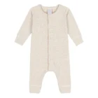 cotton bamboo baby romper sweater jumpsuit front view flat lay product photo