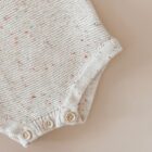 speckle knit cotton baby romper knitwear alternate angle product photo