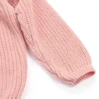 organic cotton chunky knit toddler baby sweater alternate angle product photo