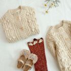 Popcorn Chunky Knit Baby Cardigan Coat for custom baby knitwear OEM ODM supplier
