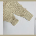 Popcorn Chunky Knit Baby Cardigan Coat for custom baby knitwear OEM ODM supplier
