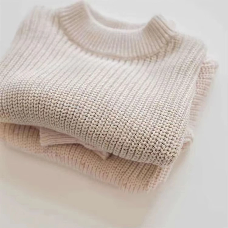 speckled cotton two piece toddler knit set back view flat lay product photo