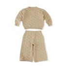 Plaid Knit Baby Jumper Sweater Set for custom baby knitwear OEM ODM supplier