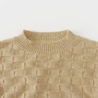 Plaid Knit Baby Jumper Sweater Set for custom baby knitwear OEM ODM supplier