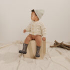Popcorn Chunky Knit Baby Cardigan Coat for custom baby knitwear OEM ODM supplier