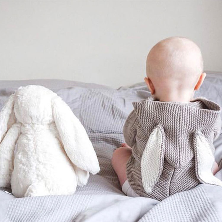 Cotton Hooded Baby Knit Jumper for custom baby knitwear OEM ODM supplier