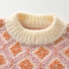 chenille diamond knit baby jumper sweater side view