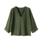 Simple V Neck Bat Sleeve Knit Two Piece Women Sweater Set custom women knitwear OEM ODM manufacturer