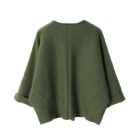 Simple V Neck Bat Sleeve Knit Two Piece Women Sweater Set custom women knitwear OEM ODM manufacturer
