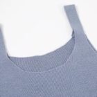 Women Knitted Square Collar Slip Dress 2 Piece Cardigan Set custom women knitwear OEM ODM manufacturer