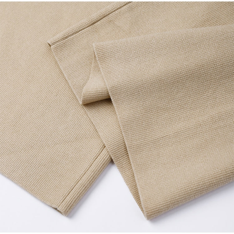 Asymmetric Turtleneck Knit Sweater Set Women Wide Leg custom women knitwear OEM ODM manufacturer
