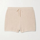 V Neck Cashmere Knit Sweater Set Women Shorts custom women knitwear OEM ODM manufacturer