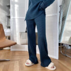Knit Loungewear Pajama Sweater Set Women 2 Piece custom women knitwear OEM ODM manufacturer
