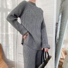 Knit Loungewear Pajama Sweater Set Women 2 Piece custom women knitwear OEM ODM manufacturer