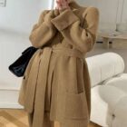 3 Piece Knit Sweater Set Women Cardigan Pants custom women knitwear OEM ODM manufacturer