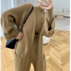 3 Piece Knit Sweater Set Women Cardigan Pants custom women knitwear OEM ODM manufacturer