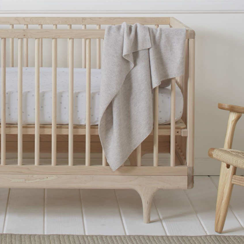 cashmere knit baby blanket super soft pure color for custom baby knitwear OEM ODM supplier